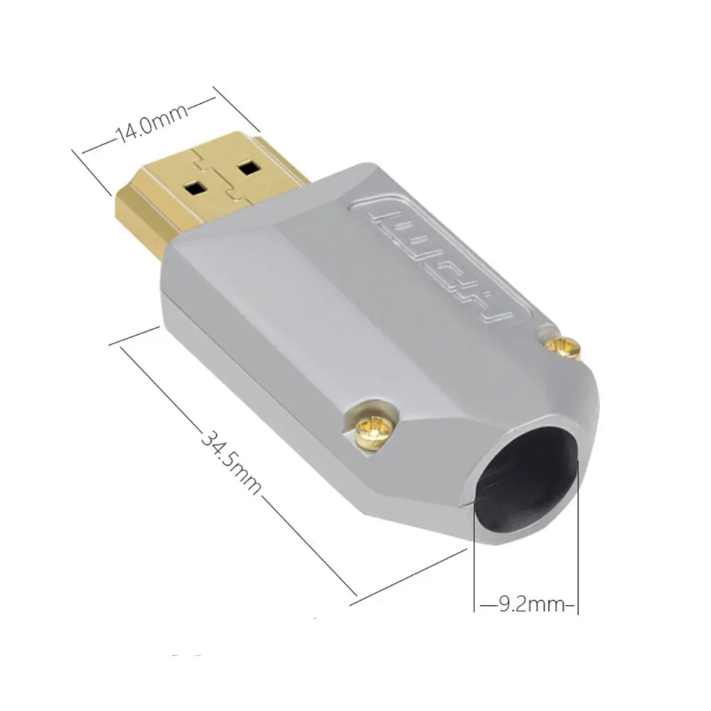 HQ007 White HDMI сварочный разъем HDMI 2,0 штекер DIY HD линии адаптеры поддержка 4K 2K HDMI 2,0/1,4/1,3 - Цвет: HQ007 White