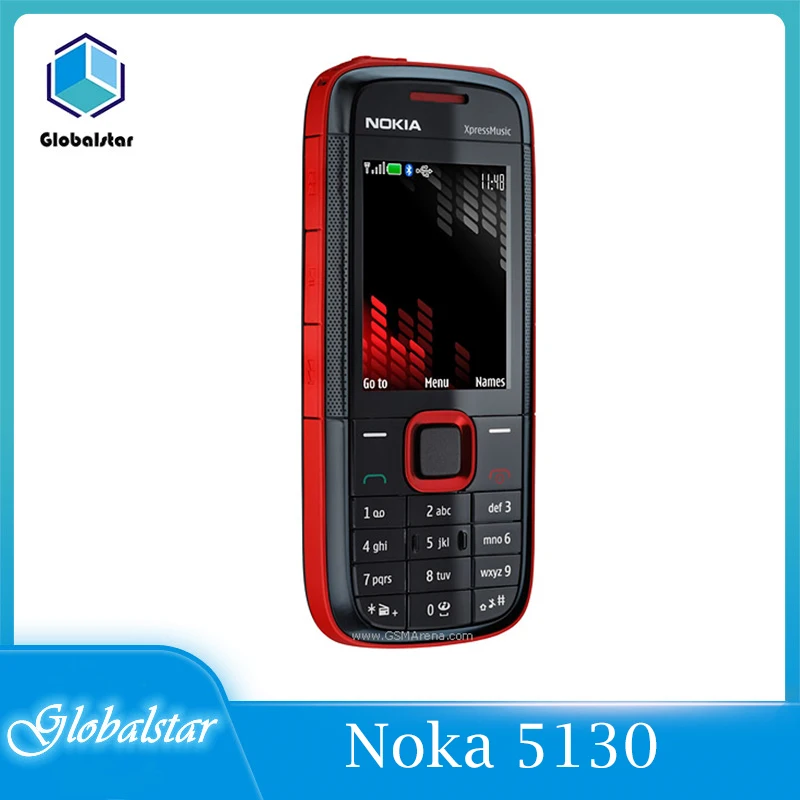 Nokia 5130 refurbished Original XpressMusic Russian Keyboard Mobile Phone Free Shipping | Мобильные телефоны и аксессуары