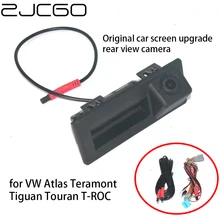 

ZJCGO Car Rear View Reverse Back Up Parking Upgrade OEM Factory Camera for Volkswagen VW Atlas Teramont Tiguan Touran T-ROC TROC