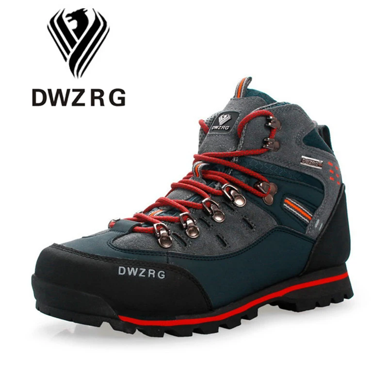 Men Hiking Shoes Waterproof Leather Shoes Climbing & Fishing Outdoor High Top Winter Boots hiking shoes rock climbing shoes