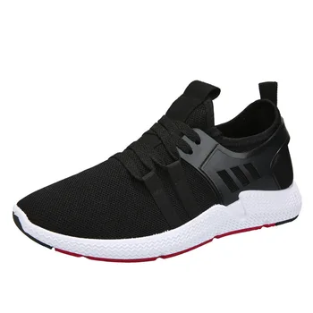 

Fashion Men Casual Shoes Outdoor Breathable Sports Shoes For Male Men Sneakers Mesh Shoes Air Cushion Male Non-slip Black Shoes