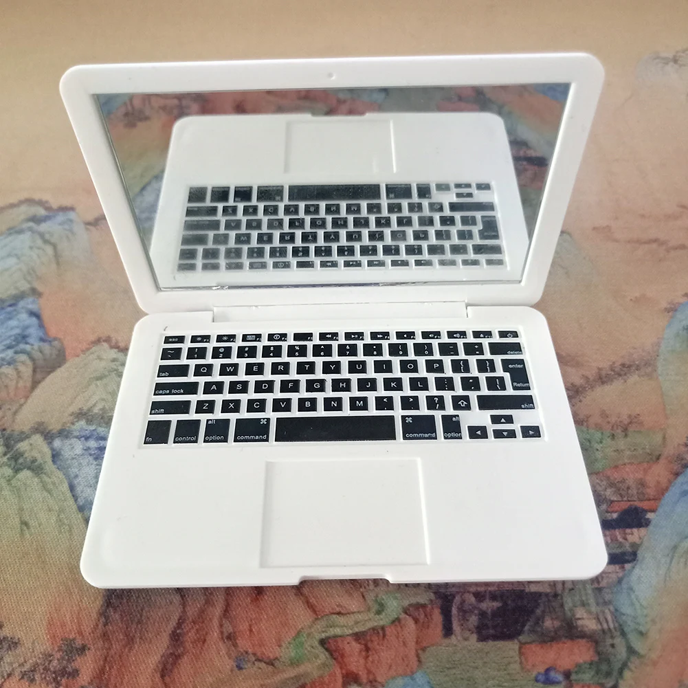 Creative Portable Women Cosmetic Mirror Laptop Notebook Shape Mini Computer | Красота и здоровье