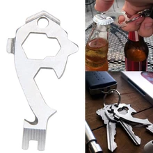 20 в 1 мини-инструмент для повседневного использования из нержавеющей стали, используемый в качестве слота отвертки, гаечный ключ, зажим для открывания бутылок, прочный износостойкий