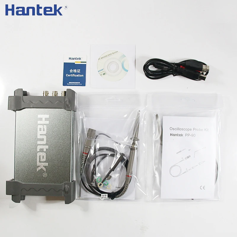 Hantek 6022BE 6022BL ноутбук ПК USB цифровой осциллограф 2 канала 20 МГц 48MSa/s Портативный Osciloscopio - Цвет: 6022BE