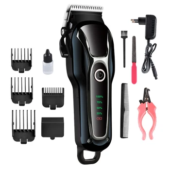 

Professional Low Noise Multifunction Cutting Cordless Electric Shaver Dog Cat Hair Trimmer Kit Animal Grooming With Nail Clipper