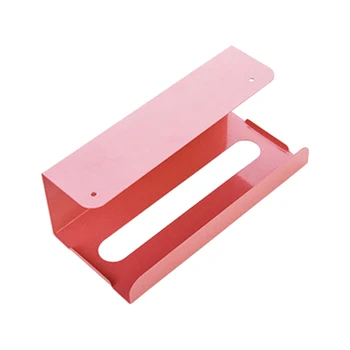

Cabinet Hanging Space Saving Storage Rack Bathroom Tissue Box No Drilling Home Hotel Desk Napkin Holder Removable Iron Structure