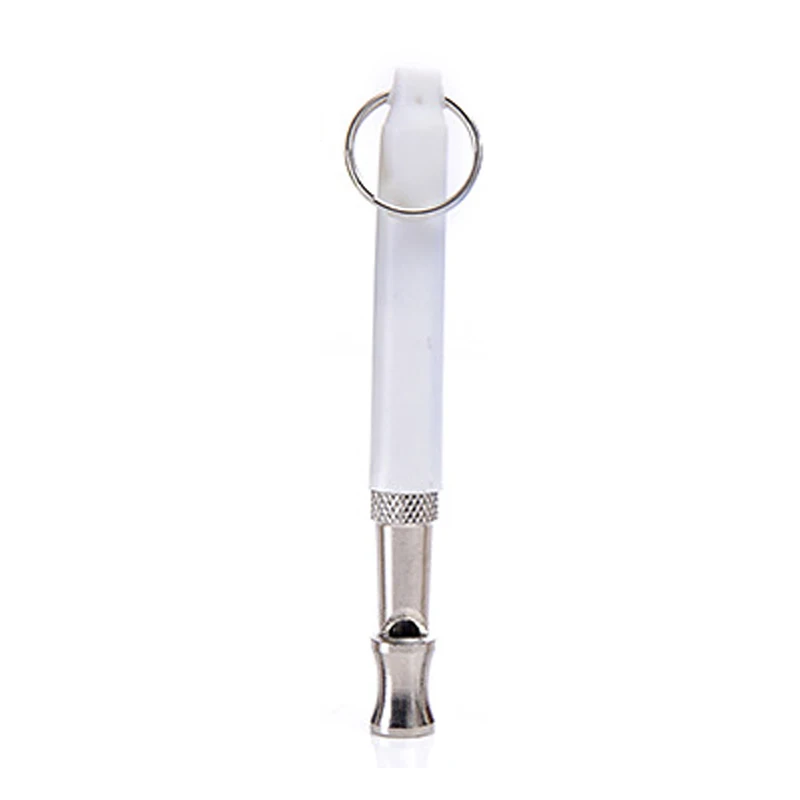 Белый Dog Training Whistle Repellent Puppy Repeller Ultrasonic Whistle Stop Barking Beeper Flute Dog Accessories Pet Products - Цвет: Белый