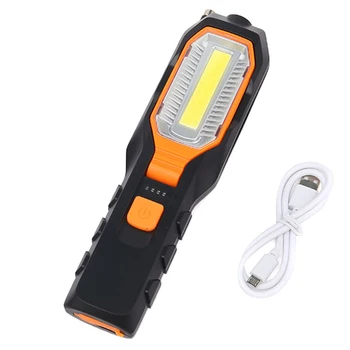 

LED Work Light Bar Car Lamp USB Rechargeable Magnetic COB Torch Handheld Inspection Lamp Cordless Worklight Tool Multifunction