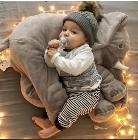 40-80cm Large Plush Elephant Pillow 