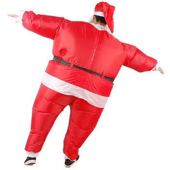 

Christmas Decoration For Home Children Cosplay Outfits Santa Claus Inflatable Costume Stage Show Clothing Halloween Clothes