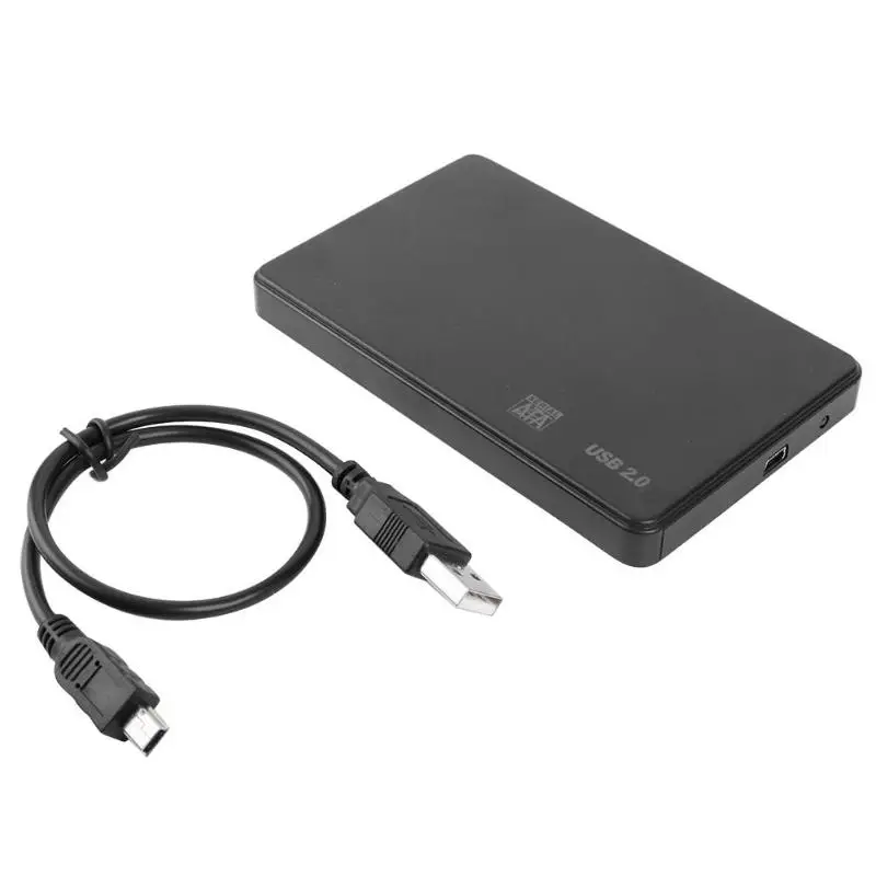Vktech 2,5 дюймов корпус жесткого диска SATA к USB 2,0 HDD коробка жесткого диска корпус SSD диск 2," USB2.0 HD внешний корпус HDD