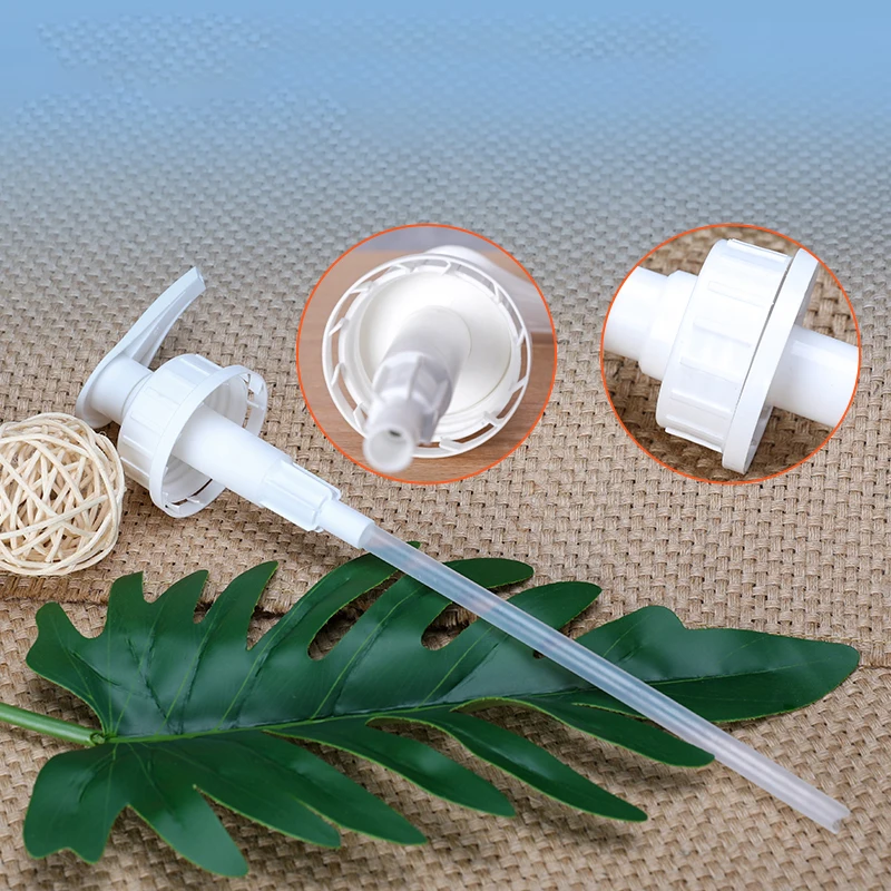 Plastic Empty HDPE Bottle With white Lotion Pump Body Lotion Shower Gel container Bathroon liquid dispenser 4