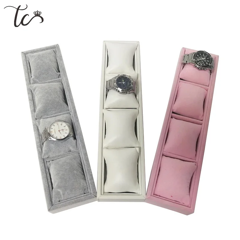 

Watch Display Stand Bracelet Holder Organizer Watches Storage Jewelry Pillow Holder Jewelry Display Tray 4/8/12 Grids