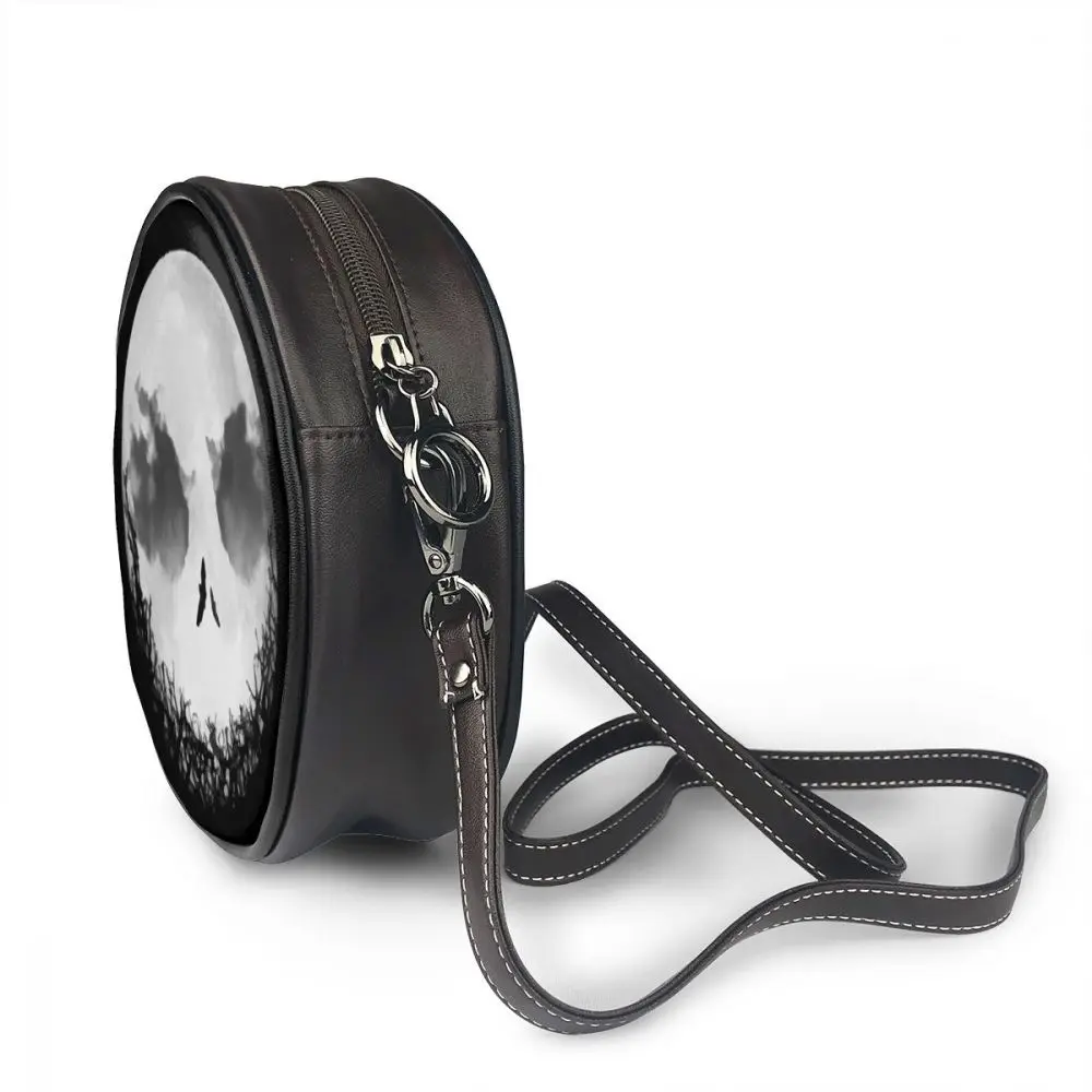 Beste De Nightmare Before Christmas Schoudertas De Nightmare Before Christmas Lederen Tas Print Trending Vrouwen Tassen Ronde Portemonnee