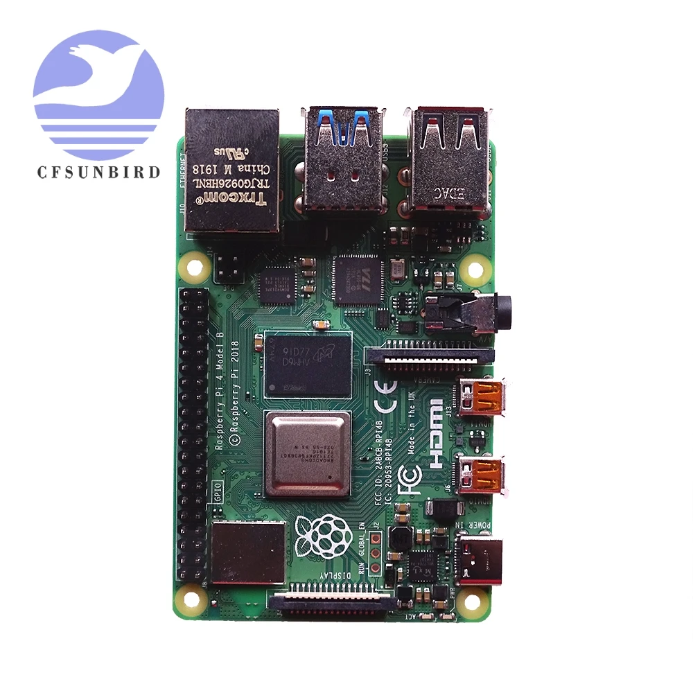 Официальный Raspberry Pi 4 Модель B макетная плата комплект ram 1G/2G/4G 4-ядерный процессор 1,5 ГГц 3 Спидера, чем Pi 3B