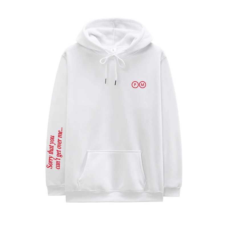 

Sorry That You Can'T Get Over Me Post Malone Letter Print Hoodie Men Women Hollywood'S Bleeding Hip Hop Fleece Hoody Sweatshirts