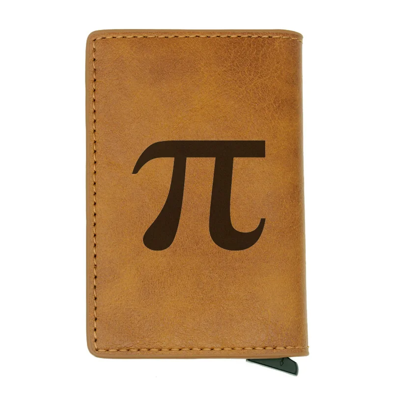 Уникальный бумажник Math Pi 3,14 с символом номера rfid классический мужской женский кожаный кошелек для карт