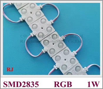 

injection LED module light RGB DC12V 38mm*38mm SMD 2835 1W IP65 CE automatic color change no need controller can not control