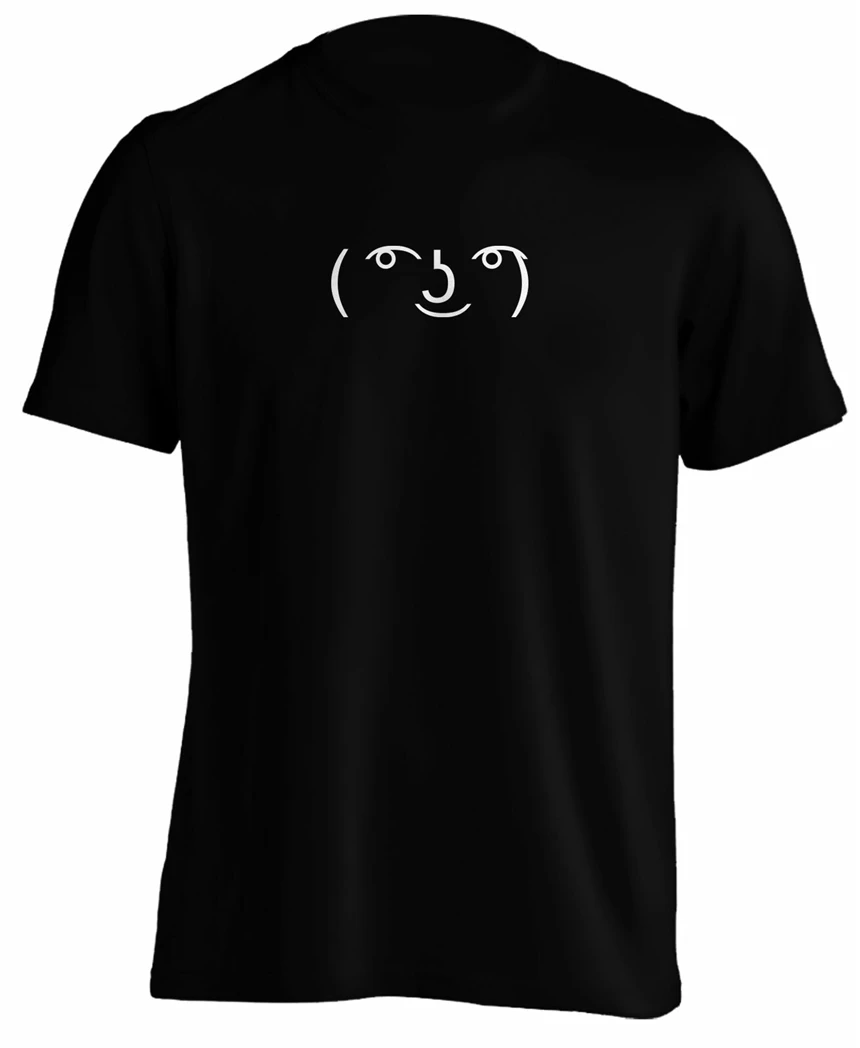 Lenny Face Meme интернет Geek Reddit футболка tumblr летние топы с круглым вырезом Футболка |
