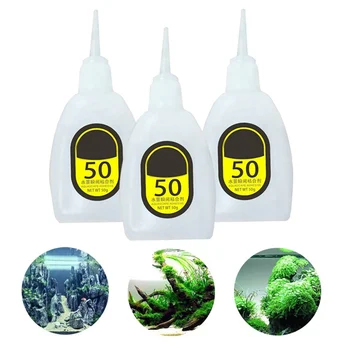 

50g Aquarium Landscape Supplies Moss Water Grass Glue Aquatic Plants Decoration Drying Fast Glue Adhesive Non-toxic Glue