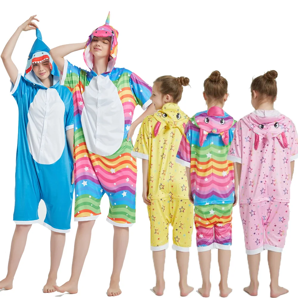 Girls Unicorn Rainbow Kigurumi Blankets Hoodies Oversized Sherpa Wearable Blanket for Kids One Size Fits All Winter Outwear children's hoodie