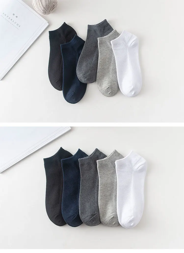 10 Paar/Lot Herrensocken aus Baumwolle, kurze Knöchelsocken, Sommer-Business-Socken, atmungsaktive Herrensocken, Meias Man Sox, neu, hohe Qualität – Detail 3