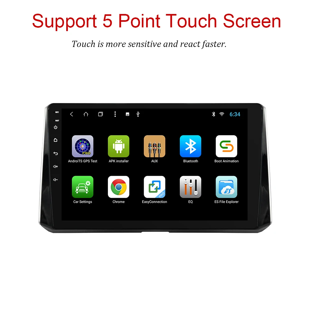 YAZH Android 9,0 2.5D экран автомобиля радио плеер для TOYOTA Auris Corolla с 10," ips 1080P дисплей/Bluetooth 5,0
