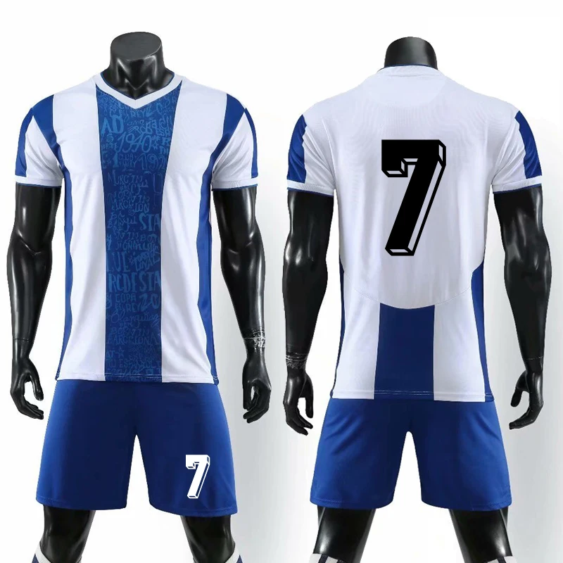 number 7 Mens Soccer Tracksuit Breathable Football Jerseys Uniforms Kits Team Sport Survetement Training Suit Custom Name(No Badge - Цвет: number 7