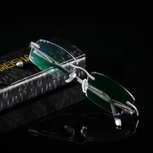 Бесвинтовые алмазные очки мужские очки с оправой из чистого титана бескаркасные анти-голубой свет