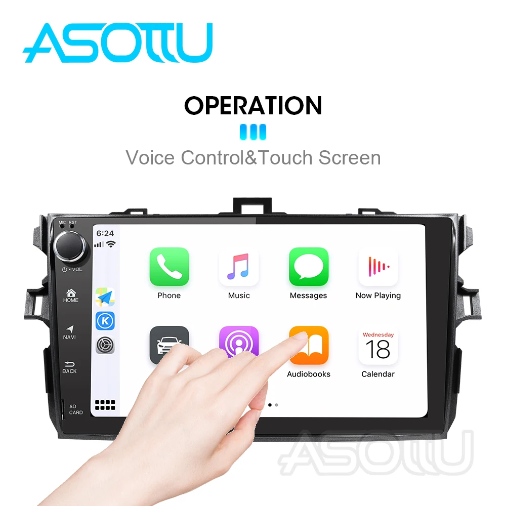 Беспроводная Автомагнитола Asottu для Apple Android навигация на платформе