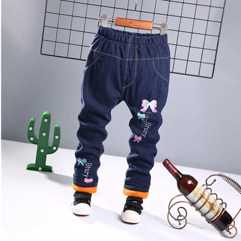 

2018 Winter New Style Children Cowboy Cotton-padded Trousers Special Offer Brushed And Thick Children Winter Cowboy Cotton-padde