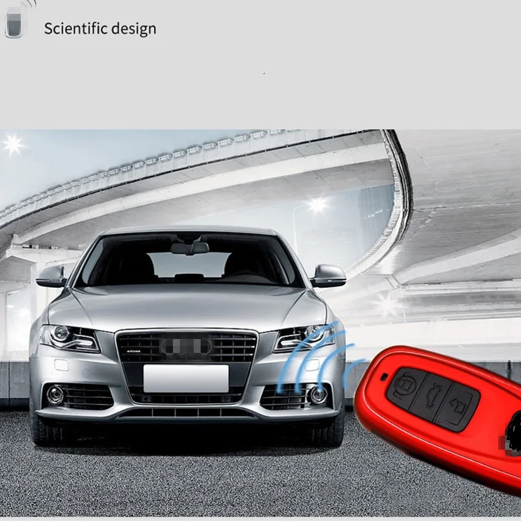 ABS+ силикагель углеродное волокно автомобильный чехол для ключей для Audi Q3 Q5 Sline A3 A5 A6 C5 A4 B6 B7 B8 TT 80 S6 C6 пульт дистанционного управления carKey куртка