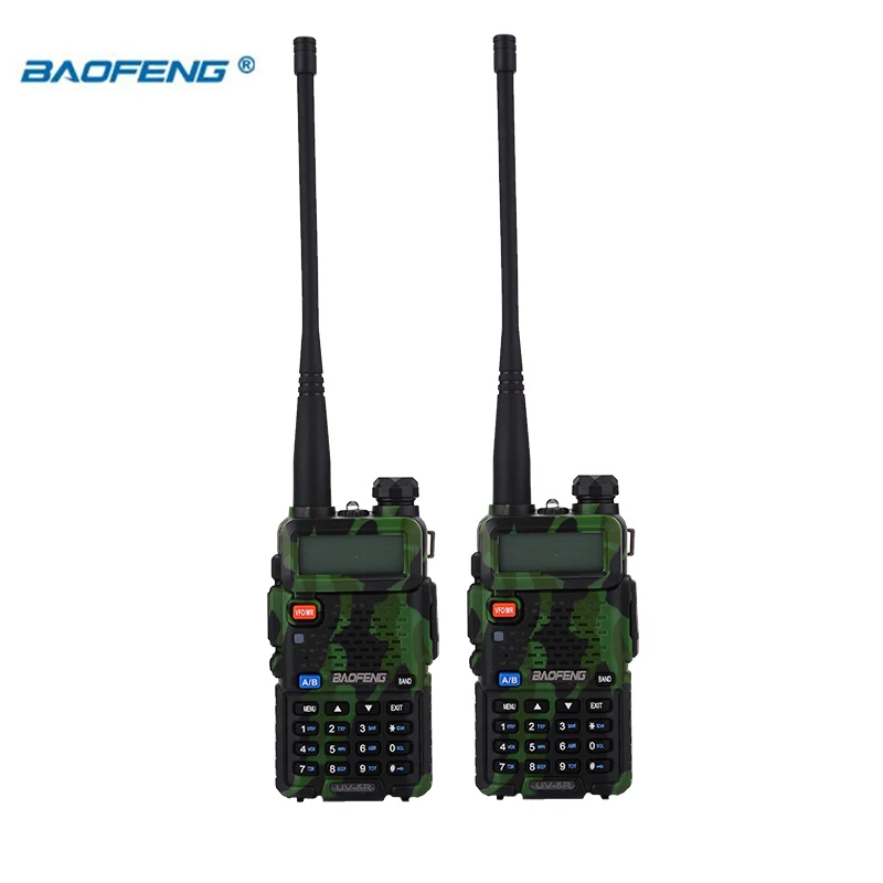 BaoFeng рация UV-5R 2 шт./лот двухстороннее радио baofeng uv5r 128CH 5 Вт VHF UHF 136-174 МГц и 400-520 МГц - Цвет: V1 Camo