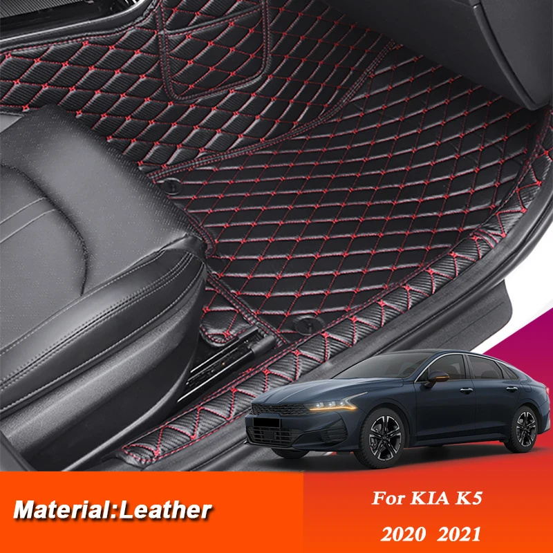Car Styling Custom Foot Mat For KIA K5 2020 2021 Leather Auto Cargo