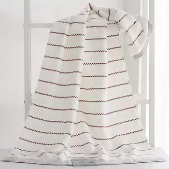

Striped Bath Towels Cotton Hotel Soft Super Absorbent White Large Adult Bath Towels Couple High Quality Bath Towels Home MM60YJ