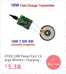 DYKB DC 12 В 10 Вт Быстрая зарядка беспроводной зарядной батареи передатчик Модуль 3 катушки 5 в 2A для DIY автомобильного прикуривателя модификации