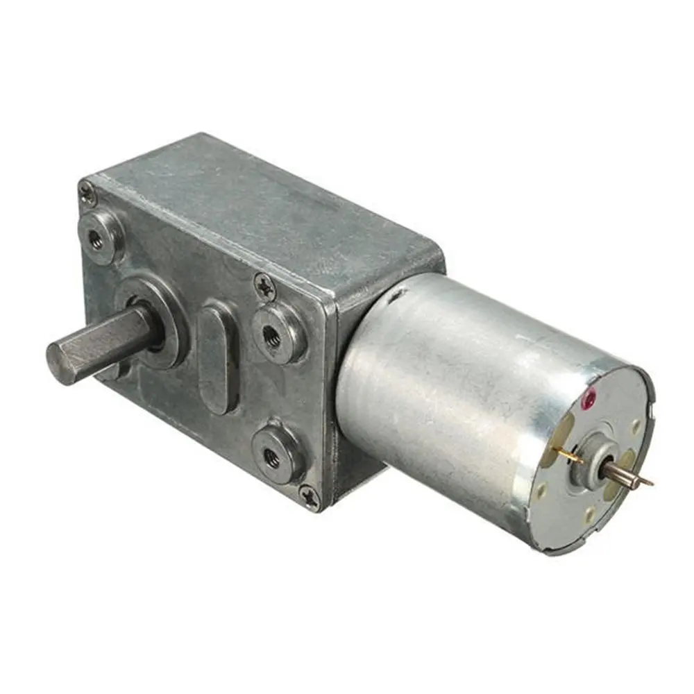 Gw370 Dc 12v 120rpm High Torque Turbo Worm Geared Motor Reducer Motor