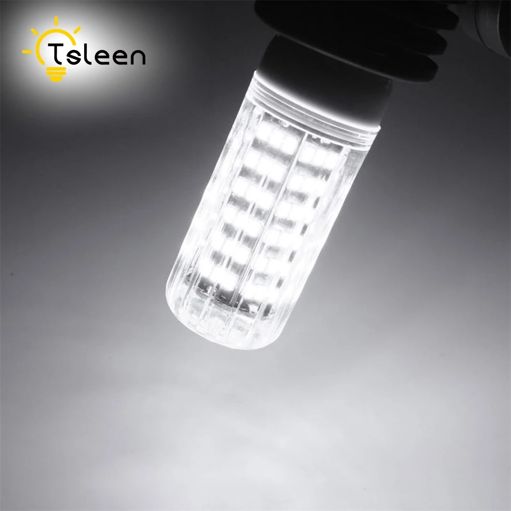 cool white TSLEEN дешевые 10 шт. 110V 220V E27 B22 E14 G9 высокая яркость 2835 Светодиодный лампы в форме свечи светильник лампа "Кукуруза" от 42/84/112/123/144/162 светодиодный s Bombillas - Испускаемый цвет: cool white