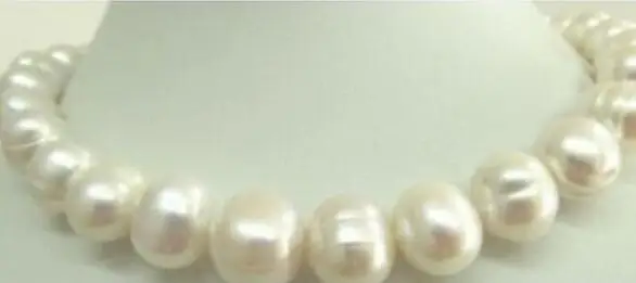 Jewelry Pearl Necklace HUGE 18&quot12-13MM SOUTH SEA WHITE CREAM PEARL NECKLACE VERY GOOD LUSTER Free Shipping | Украшения и