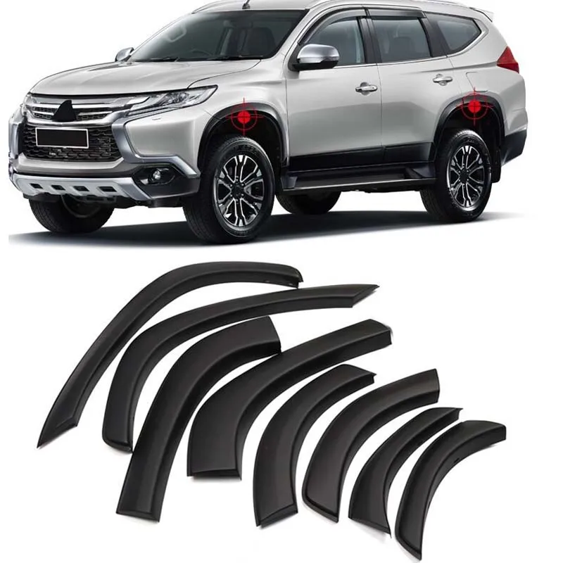 Брызговики для арки колес для Mitsubishi Montero Pajero Sport матовый черный