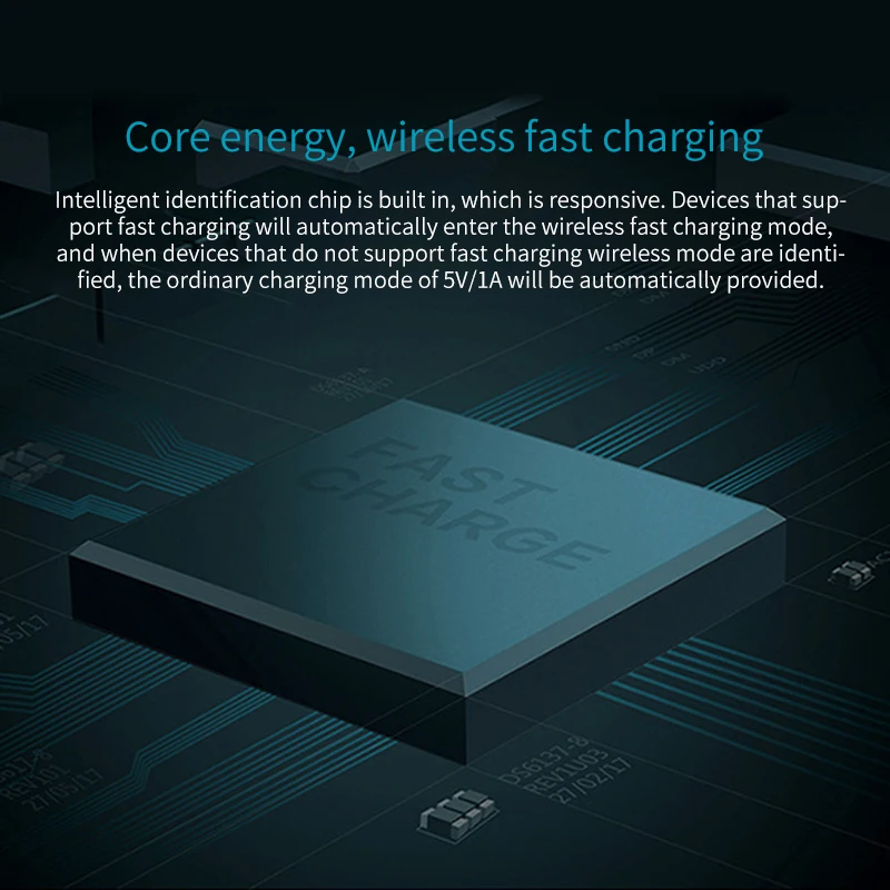 LED 10W Qi Wireless Charger For IPhone X Xs MAX XR 8 Fast Charging Wireless For Samsung Xiaomi Huawei USB Phone Charger Pad