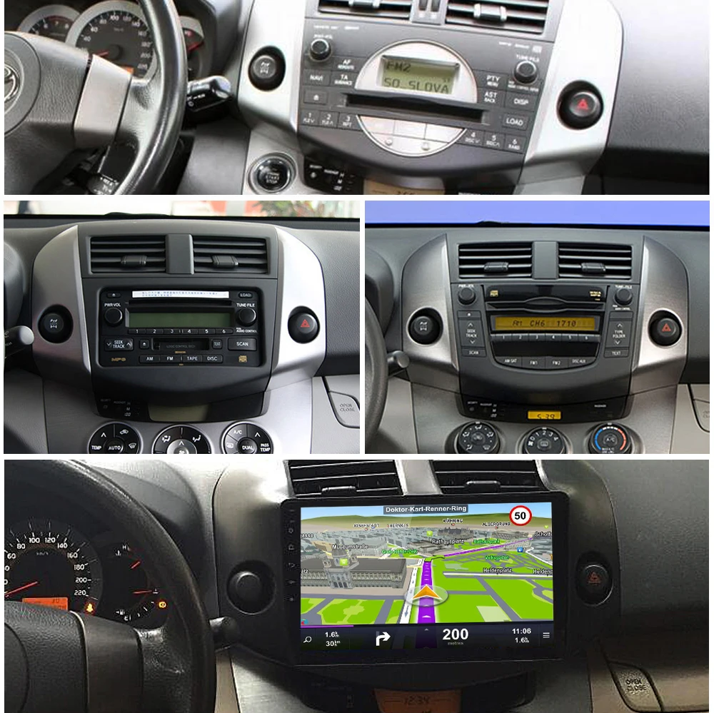 Best Sinosmart  Android 8.1 2Din IPS/QLED 2.5D screen car gps multimedia radio navigation player for Toyota RAV4 2009-2013 4