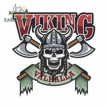 

EARLFAMILY 13cm x 13cm for Viking Valhalla Fine Car Stickers DIY Occlusion Scratch Graffiti Sticker Car Decal JDM SUV Decoration