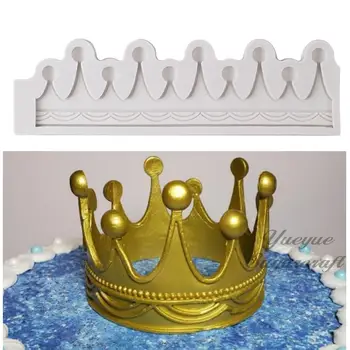 

Yueyue Sugarcraft Crown silicone mold fondant mold cake decorating tools chocolate gumpaste mold