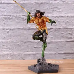 Aquaman железные студии ПВХ Коллекционная Фигурка Лига Справедливости модель игрушки DC статуи Артура Карри 23 см