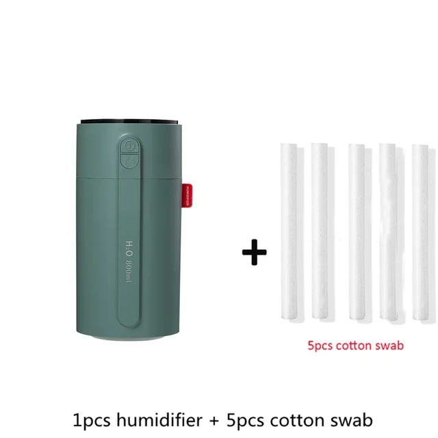 800ml Wireless Aromatherapy Diffuser Humidifier 2000mAh Battery Rechargeable Essential Oil Diffuser Air Humidifier For Home Car LL