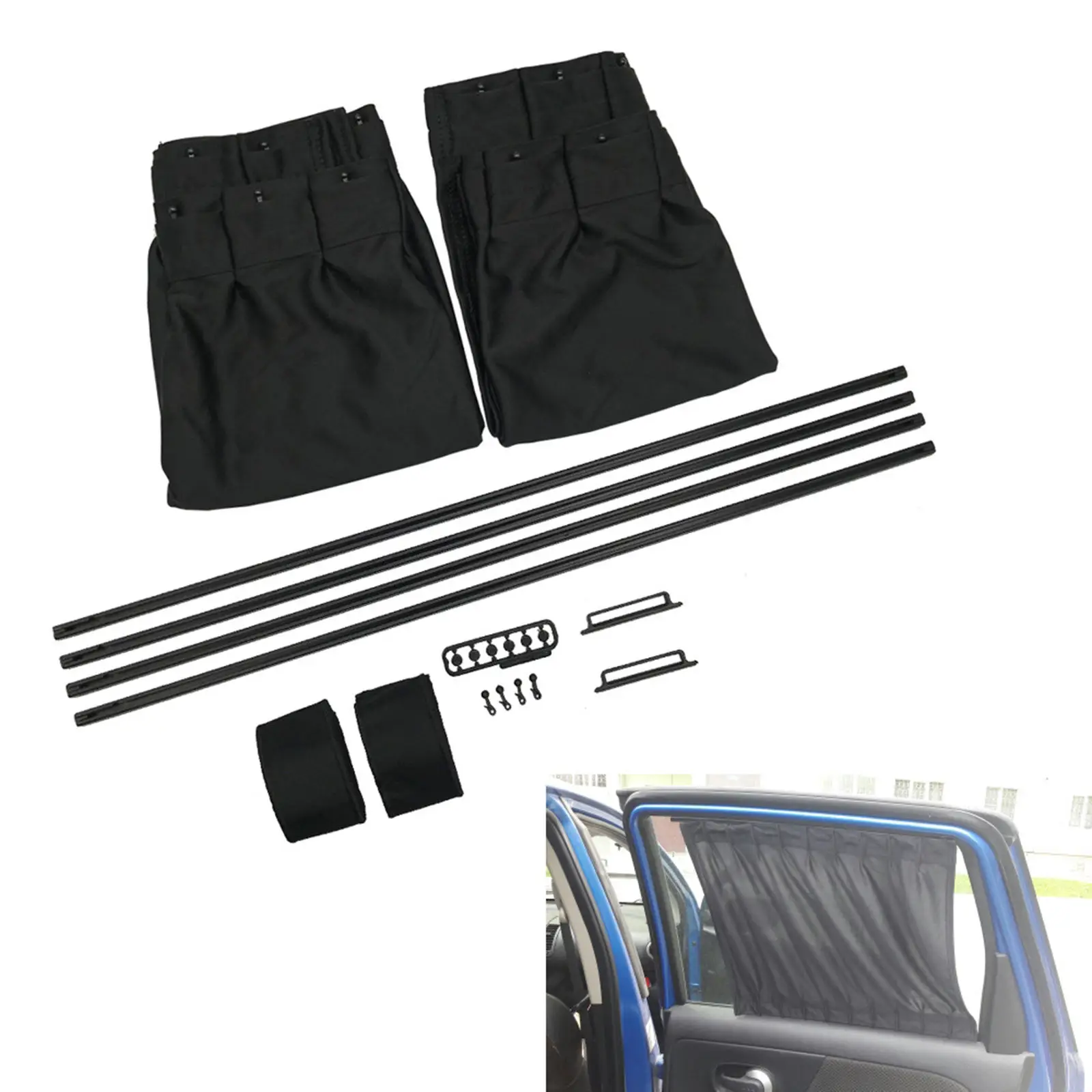 Car Window Sun Shade Cars SUV Baby Sun Protection Shield Slidable Vehicle UV Block Sunshade Side