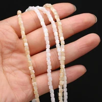 Perles de coquillage d'eau douce blanches naturelles, cylindre de nacre, pour la fabrication de bijoux tendance, bricolage de colliers et de Bracelets pour femmes 2