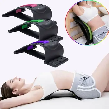 

1pc Back Stretch Equipment Massager Massageador Stretcher Fitness Lumbar Support Relaxation Spine Pain Relief Dropshipping