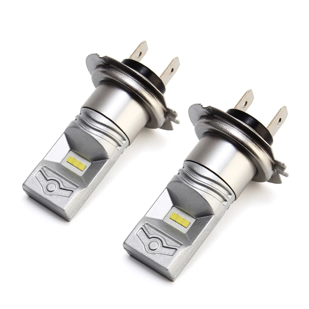 

XINFOK 2PCS H7 LED Headlights Lamp Bulbs CSP Chipsb DC 12V 6000LM 60W 6000K Headlamp Car Light Source